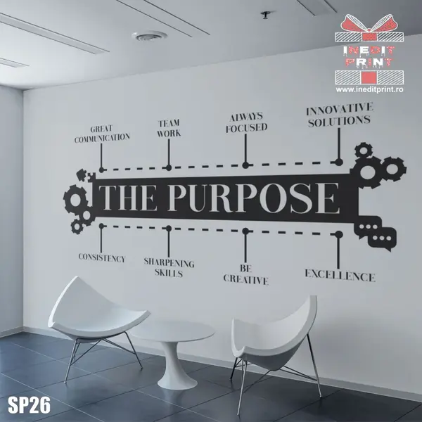 Sticker THE PURPOSE SP26 80x37 cm