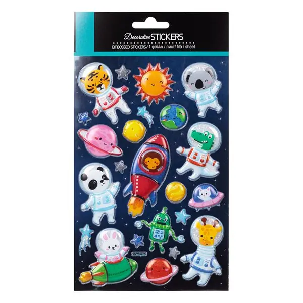 Stickere, Abtibilduri cu Astronauti Animalute
