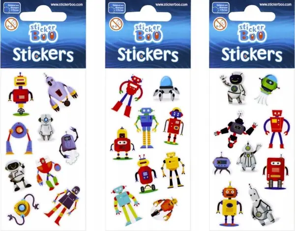 Stickere Sticker Boo - roboti, sortiment