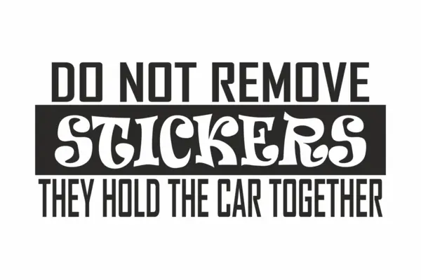 Stickers Do not remove stickers SA14 11x24cm