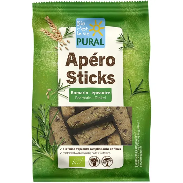 Sticksuri din spelta cu rozmarin, eco - 100 g