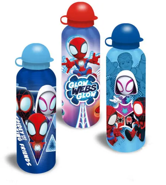 Sticlă aluminiu KIDS Licensing - Spiderman, 500 ml, sortiment