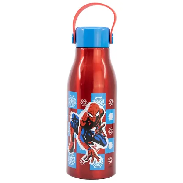 Sticla apa din aluminiu, capac cu maner, multicolor, 760ml, Spiderman Engros