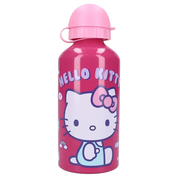 Sticla apa din aluminiu, multicolor, capacitate 500 ml, Really Refreshing, Hello Kitty Engros