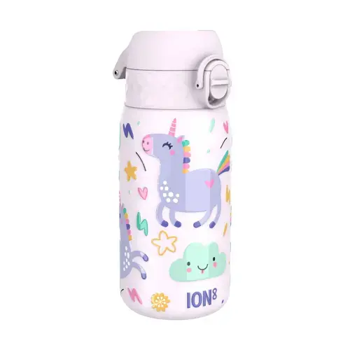 Sticla apa pentru copii, inox, 400ml, Unicorns - Ion8