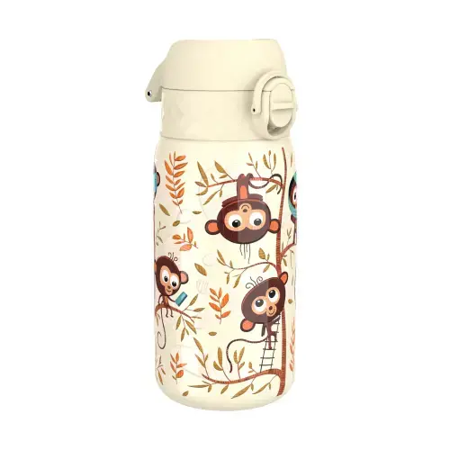 Sticla apa pentru copii Ion8 Monkeys, inox, 400ml