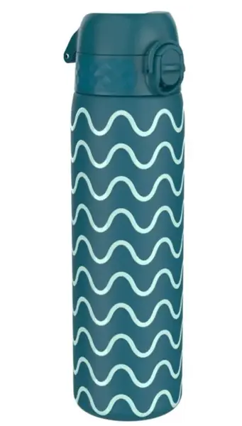 Sticla apa Slim, inox, 500ml, Ion8 Wave (Albastru)
