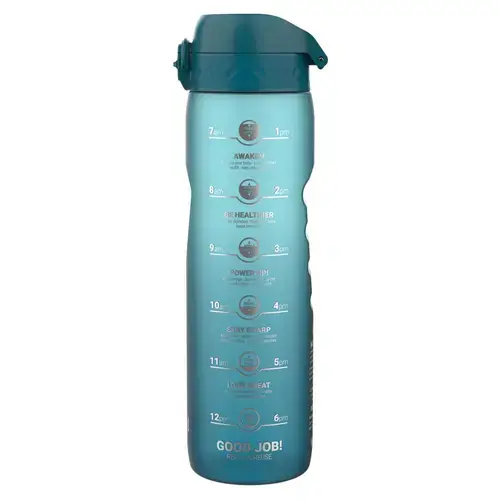 Sticla apa Times To Drink, recyclon, 1L, Teal&Blue - Ion8