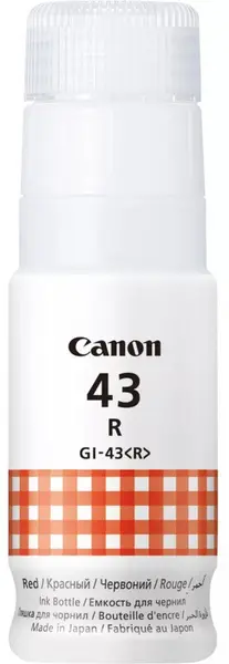 Sticlă cu cerneală Canon - GI-43, pentru PIXMA G540/G640, roşu