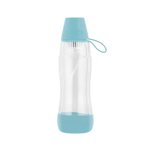 Sticla cu filtru de carbon activ Teesa PURE WATER 550 ml, albastru