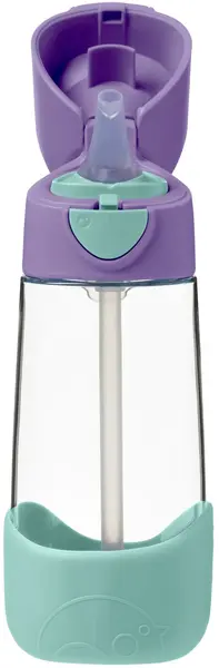 Sticlă cu pai pentru bebeluși b.box - Tritan, Lilac pop, 450 ml