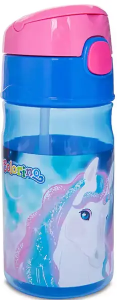 Sticlă de apă Colorino Handy - Unicorn, 300 ml