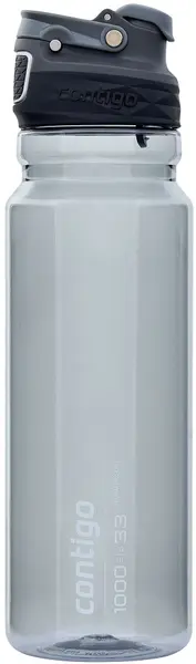 Sticlă de apă Contigo Free Flow - Autoseal, Charcoal, 1 l