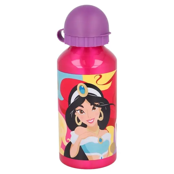 Sticla de apa pentru copii, din aluminiu, cu model Disney Princess Bright Bold, 400 ml Engros