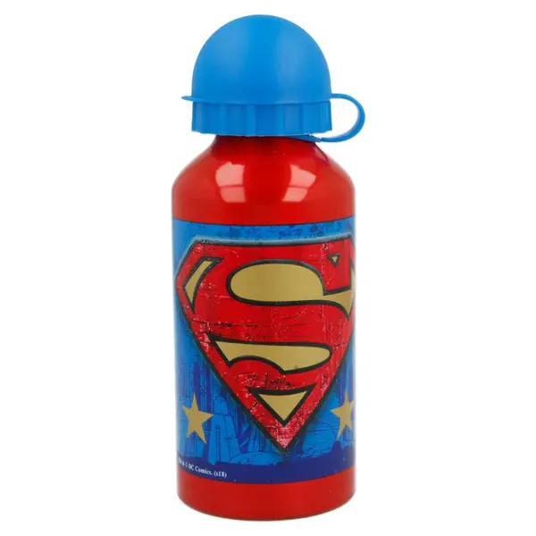 Sticla de apa, pentru copii, din aluminiu, cu model Superman Symbol, 400 ml Engros