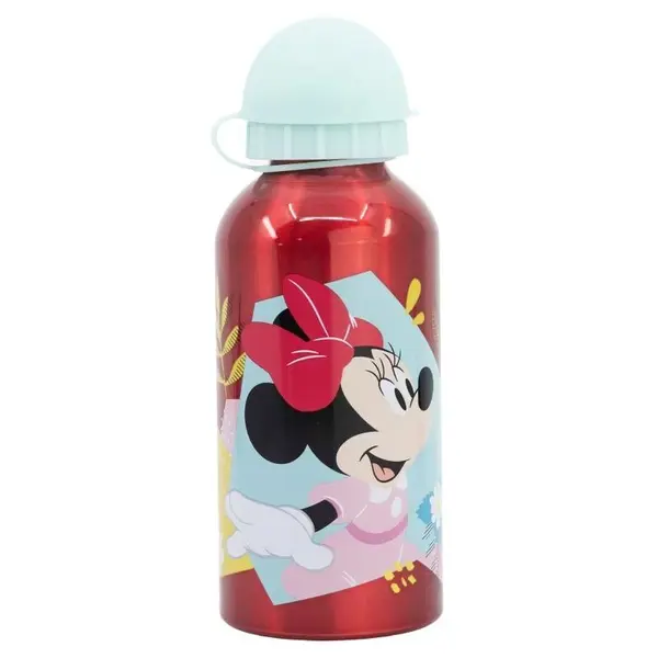 Sticla de apa, pentru copii, din aluminiu, fara BPA, multicolor, 400 ml, Being, Minnie Mouse Engros