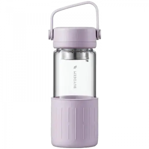 Sticla de ceai portabila BUYDEEM CD1008-PP, 350 ml (Mov)