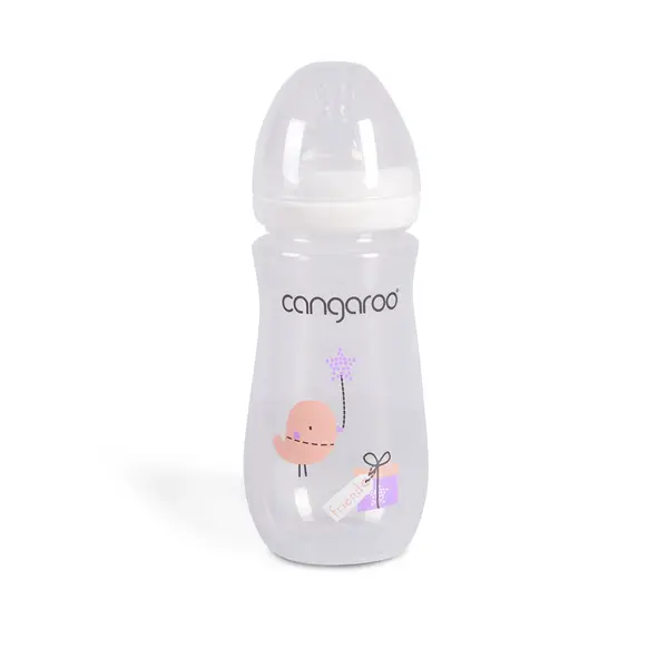 Sticlă de plastic Cangaroo - Birdy Blu, 300 ml, C0563, roz