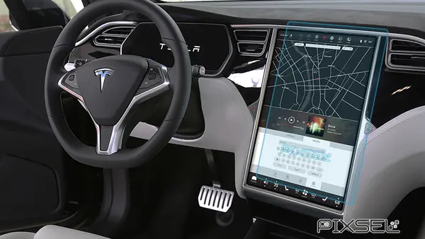 Sticla De Protectie Pixsel pentru Monitor Tesla Model S - 16.8" 2016-2021