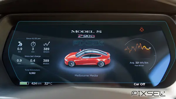 Sticla De Protectie Pixsel pentru Panoul De Bord Tesla Model S - 11.8" 2012-2015