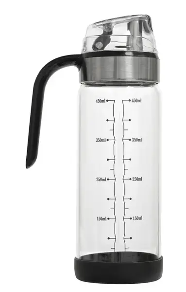 Sticla dispenser cu capac automat, sticla borosilicata, 450ml - Zokura