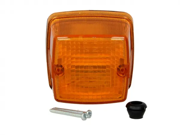 Sticla lampa semnalizare universala (culoare sticla: portocaliu)