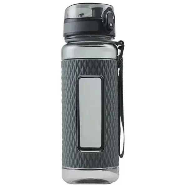 Sticla pentru Apa din Tritan, Gri, Fara Bpa, cu Capac, 800 ml, Uzspace Sport