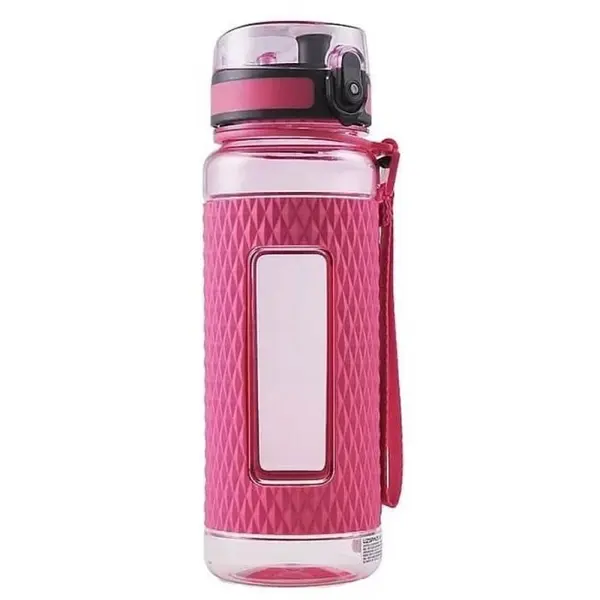 Sticla pentru Apa din Tritan, Roz, Fara Bpa, cu Capac, 800 ml, Uzspace Sport