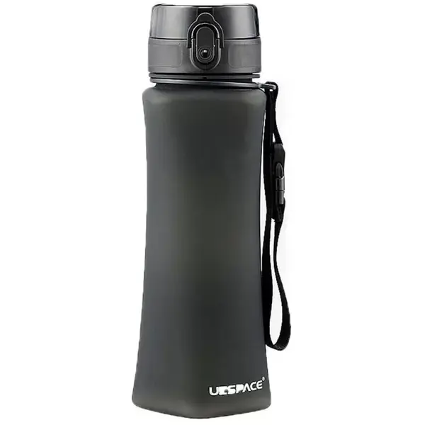 Sticla pentru Apa Slim din Tritan, Neagra, Fara Bpa, cu Capac, 700 ml, Uzspace