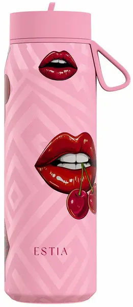 Sticlă termică cu mâner Estia Pulse - Blush Pop, 500 ml