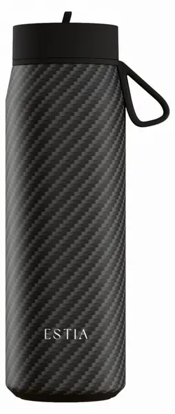 Sticlă termică cu mâner Estia Pulse - Fibra de carbon, 500 ml