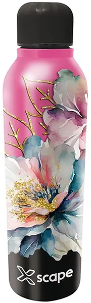 Sticlă termică Graffiti Xscape - Flowers, 500 ml