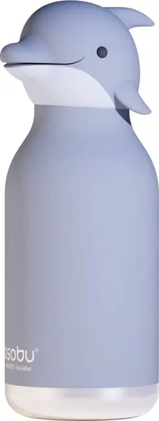 Sticlă termo pentru copii Asobu Bestie - Dolphin, 460 ml