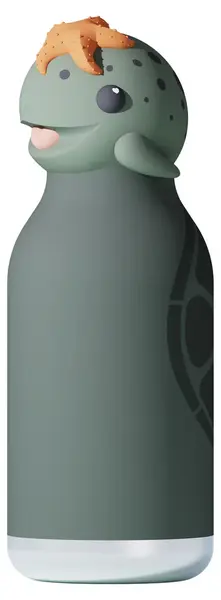 Sticlă termo pentru copii Asobu Bestie - Turtle, 460 ml