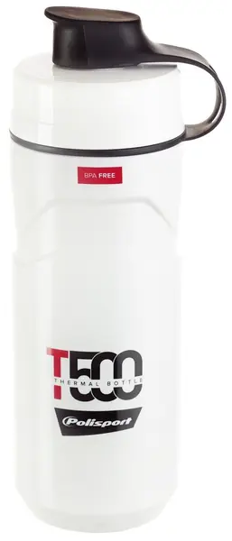Sticlă termo Polisport - T500 ml, alb