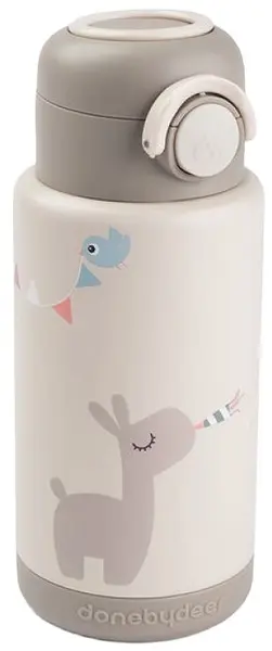 Sticlă termos Done by Deer - Celebration, Sand, 340 ml
