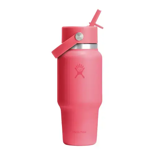 Sticla termos, inox, 710ml, Hydro Flask Wide Straw Popstar Pink