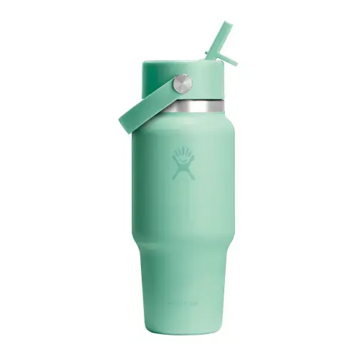 Sticla termos, inox, 710ml, inchWide Strawinch, Hydro Flask (Verde deschis)