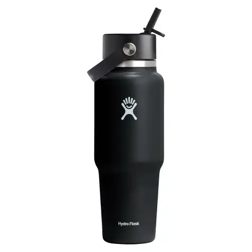 Sticla termos, inox, 950ml, inchWide Strawinch, Black - Hydro Flask