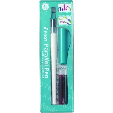 Stilou caligrafic reincarcabil Parallel Pen Pilot 4.5mm varf gros,cerneala neagra