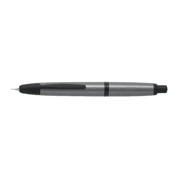 Stilou Capless Pilot varf fin penita aur alb corp gri mat Stilou Pilot Capless gri mat varf fin aur alb