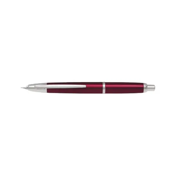 Stilou Capless Rhodium Pilot varf fin corp rosu Stilou Pilot Capless Rhodium varf fin rosu