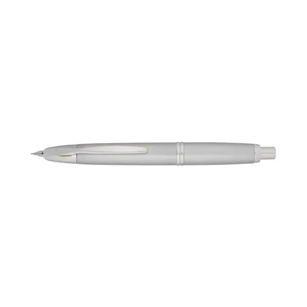 Stilou Capless Rhodium Pilot varf mediu penita aur alb corp argintiu Stilou Capless Rhodium argintiu varf mediu aur alb Pilot