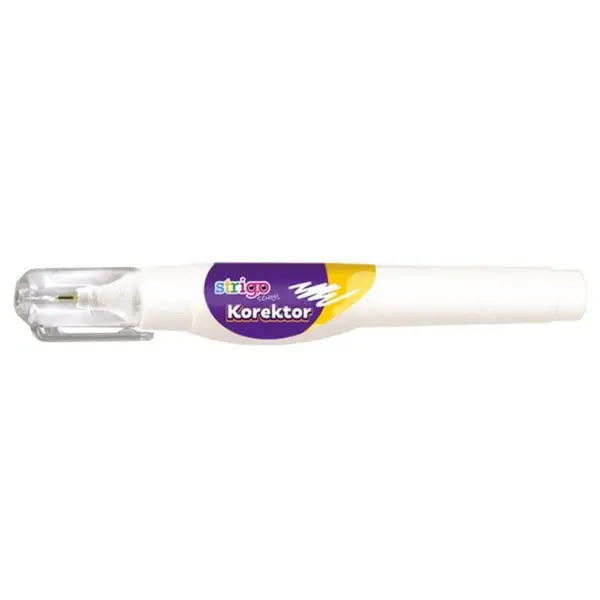 Stilou corector Strigo, varf metalic, uscare rapida, 8 ml
