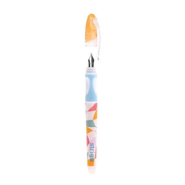 Stilou cu stergere Strigo Retro + 2 rezerve + dispozitiv curatare