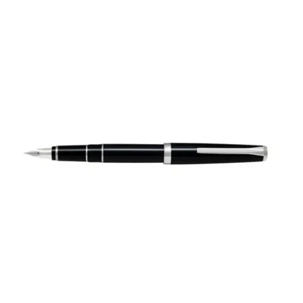 Stilou Falcon Pilot varf gros penita aur alb corp negru Stilou Falcon Negru Vf Gros Aur Alb Pilot