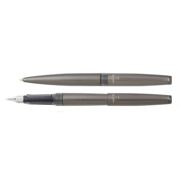 Stilou Hoshi cu Penita Iridium, Grej Mat, X-PEN