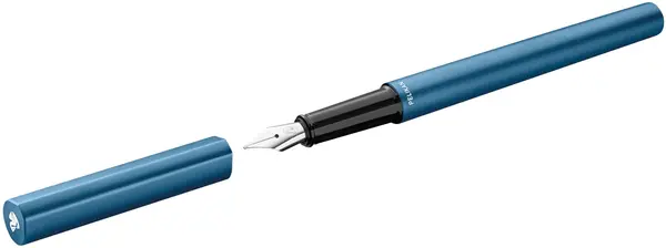 Stilou Pelikan Ineo - Albastru petrol, în cutie metalică