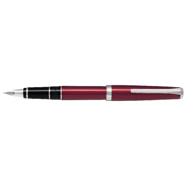 Stilou Pilot Falcon Rhodium varf mediu rosu inchis Stilou Pilot Falcon Rhodium varf mediu rosu inchis