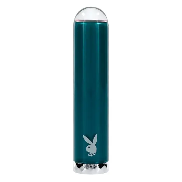 Stimulator clitoris PLAYBOY Emerald Glass Vibrator, din sticlă borosilicată, 10 funcții de vibrație, rezistent la apă, verde